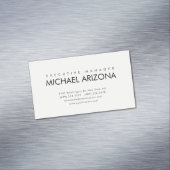 Modern Minimalist Simple Plain Magnetisch Visitekaartje (Voorbeeld)