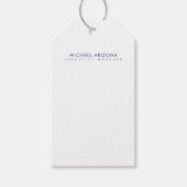 Modern Minimalist Simple Plain Own Name Cadeaulabel (Voorkant)