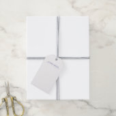 Modern Minimalist Simple Plain Own Name Cadeaulabel (Met Touw)