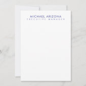 Modern Minimalist Simple Plain Own Name Card (Voorkant)