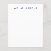 Modern Minimalist Simple Plain Own Name Flyer (Voorkant)