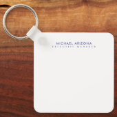 Modern Minimalist Simple Plain Own Name Sleutelhanger (Voorkant)