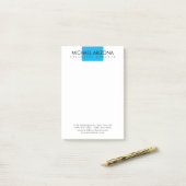 Modern Minimalist Simple Plain Post-it® Notes (Op bureau)