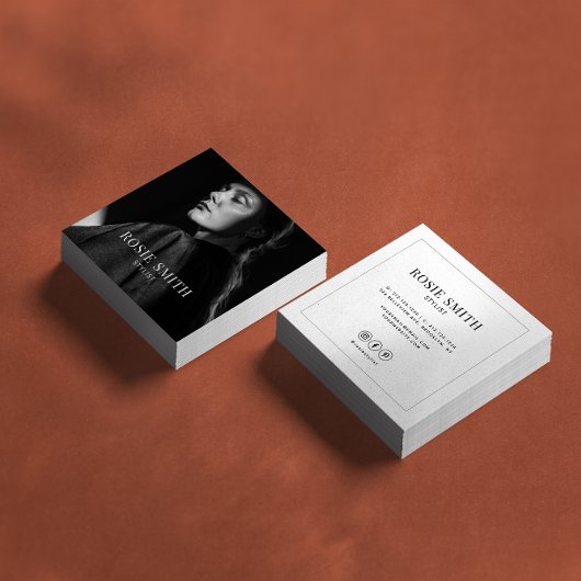 Modern Minimalist Simple Professional  Vierkante Visitekaartje