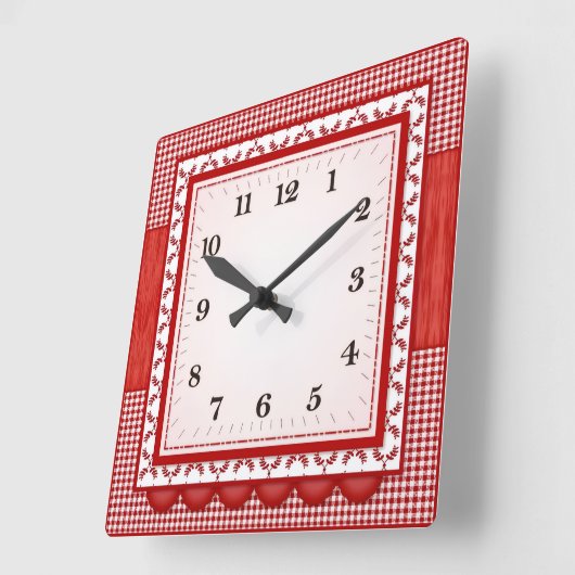 Modern Minimalist Square Acrylic Wall Clock Vierkante Klok (Hoek)