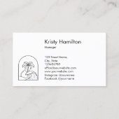 MODERN MINIMALIST strandhuis bnb vakantieverhuur Visitekaartje (Achterkant)