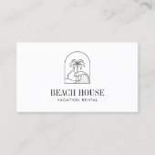 MODERN MINIMALIST strandhuis bnb vakantieverhuur Visitekaartje (Voorkant)