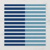 Modern Minimalist Striped 30th Birthday Square Kaart (Achterkant)
