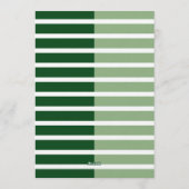 Modern Minimalist Striped Thirtieth Birthday Photo Kaart (Achterkant)