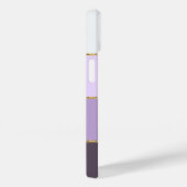 Modern minimalist style purple stripes and gold  Case-Mate iPhone case (Achterkant / Rechts)