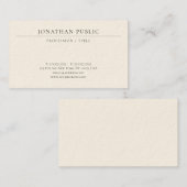 Modern Minimalist Template Elegant Luxurious Visitekaartje (Voorkant / Achterkant)