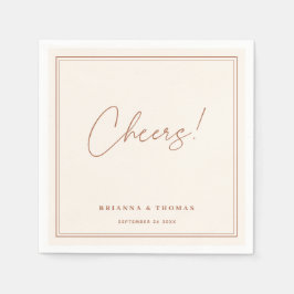 Modern minimalist Terracotta Wedding Napkins Servet