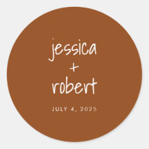 Modern minimalist Terracotta Wedding