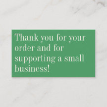 Modern minimalist Trendy Kelly Green bedankt