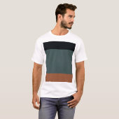 Modern Minimalist Tri-Tone: Charcoal, Slate, and O T-shirt (Voorkant volledig)