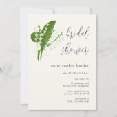 Modern minimalist Typografie Lily van Valley Brida Kaart (Voorkant)