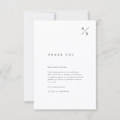 Modern Minimalist Typography Photo Budget Wedding Bedankkaart (Achterkant)