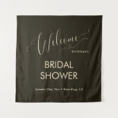 Modern minimalist Typography Vrijgezellenfeest Wel Wandkleed (Voorkant)