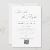 Modern Minimalist Typography Wedding Announcement Kaart (Voorkant)