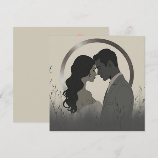 Modern Minimalist Union Kaart (Voorkant / Achterkant)