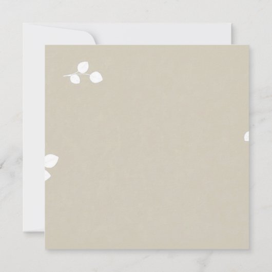 Modern Minimalist Union Kaart (Achterkant)