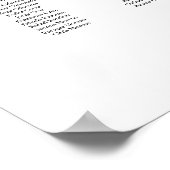 Modern minimalist up to 20 tables seating plan poster (Hoek)