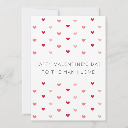 Modern Minimalist Valentine's Day Card (Voorkant)