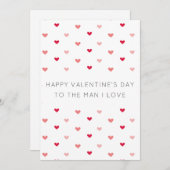 Modern Minimalist Valentine's Day Card (Voorkant / Achterkant)