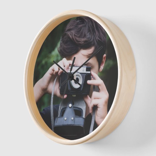 Modern Minimalist Wall Clock (Hoek)