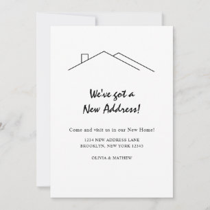 Modern Minimalist We hebben een nieuw adres in bew Aankondiging