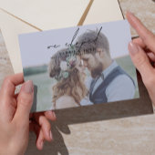 Modern minimalist We hebben het script bruiloft ui Aankondiging