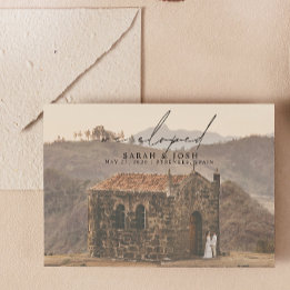 Modern minimalist We hebben het script bruiloft ui Aankondiging