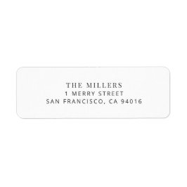 Modern Minimalist Wedding Address Label