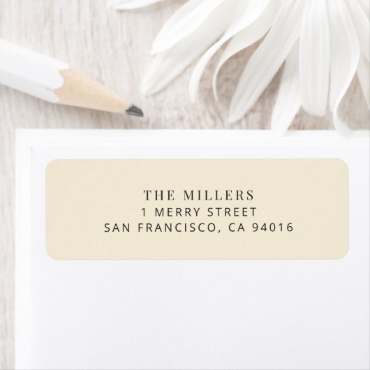 Modern Minimalist Wedding Address Label (Insitu)