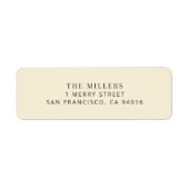 Modern Minimalist Wedding Address Label (Voorkant)