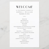 Modern Minimalist Wedding | Black & White Program (Voorkant)