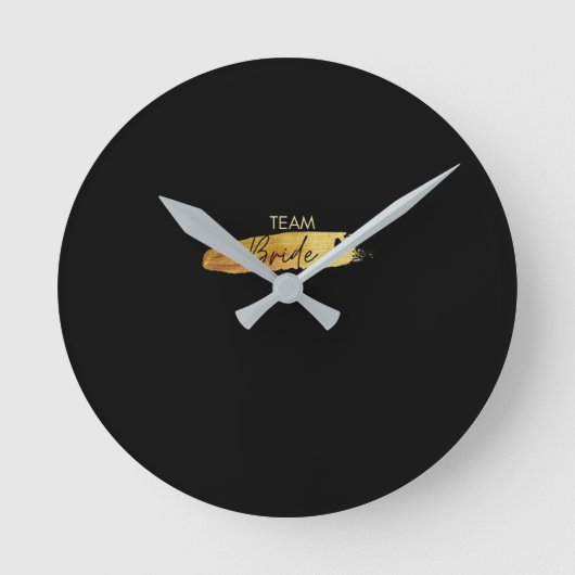 Modern Minimalist Wedding Clock Ronde Klok (Voorkant)
