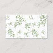 Modern Minimalist Wedding Details Enclosure Card Visitekaartje (Achterkant)