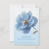 Modern Minimalist Wedding Flat Thank You Card Bedankkaart (Voorkant)