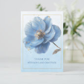 Modern Minimalist Wedding Flat Thank You Card Bedankkaart (Staand voorkant)