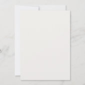 Modern Minimalist Wedding Invitation Kaart (Achterkant)