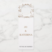 Modern minimalist Wedding Jo & Katerina Flessenhanger (Voorkant)