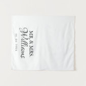 Modern Minimalist Wedding Personalized name Sign Wandkleed (Voorkant (horizontaal))
