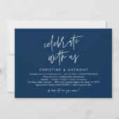 Modern Minimalist Wedding Reception Dinner Kaart (Voorkant)