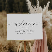 Modern Minimalist Wedding Welcome Poster
