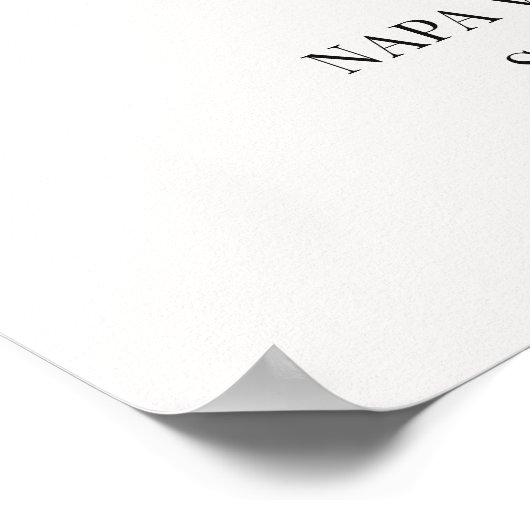 Modern Minimalist Wedding Welcome Sign Poster (Hoek)