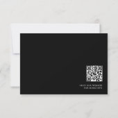 Modern Minimalist & Whimsical Script RSVP Kaart (Achterkant)