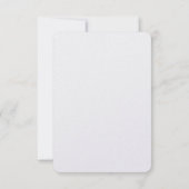 Modern Minimalist White and Gold Wedding RSVP Kaartje (Achterkant)