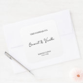 Modern Minimalist White Script Candle Label  (Envelop)