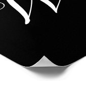 Modern minimalist White Weddings Photo Prop Poster (Hoek)